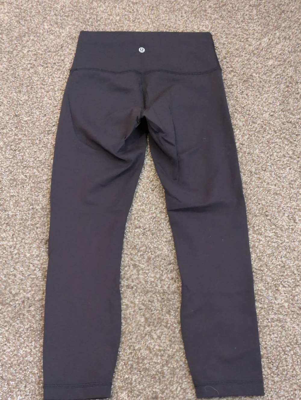 Lululemon Classic Black Leggings With Drawstring Size 6